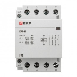 Контактор модульный КМ 40А 4NО (3 мод.) EKF km-3-40-40