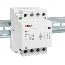 Контактор модульный КМ 63А 4NО 3 мод. 184-253В EKF km-3-63-40