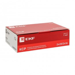 Клемма распределительная КСР с двойн. винтом 2х25/2х16 желт./зел. PROxima EKF ksr-2.25-2.16-y-green