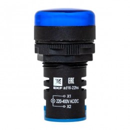 Матрица светодиодная AD16-22HS 220-400В AC/DC син. EKF ledm-ad16-b-230acdc