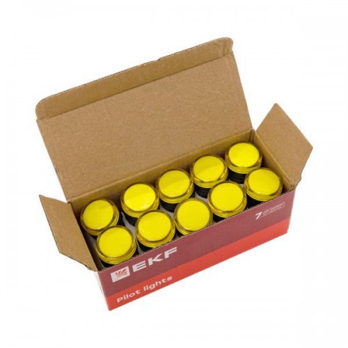 Матрица светодиодная AD16-22HS желт. 24В DC EKF ledm-ad16-o-24