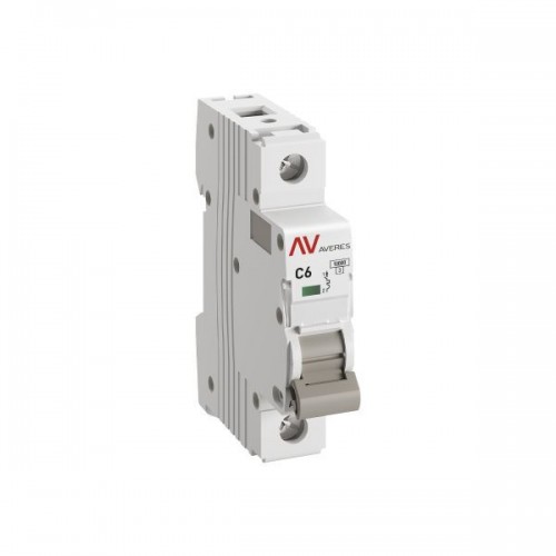 Выключатель автоматический модульный 1п C 6А 10кА AV-10 AVERES EKF mcb10-1-06C-av