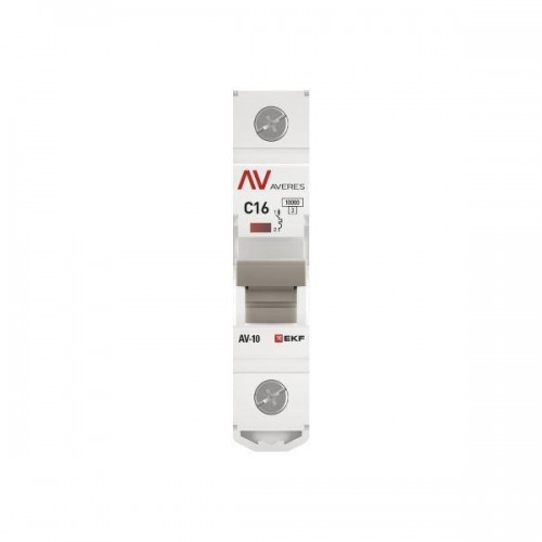 Выключатель автоматический модульный 1п C 16А 10кА AV-10 AVERES EKF mcb10-1-16C-av