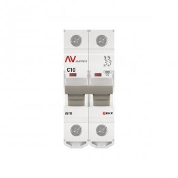 Выключатель автоматический модульный 2п C 10А 10кА AV-10 AVERES EKF mcb10-2-10C-av