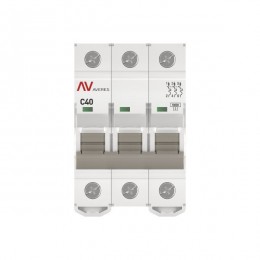 Выключатель автоматический модульный 3п C 40А 10кА AV-10 AVERES EKF mcb10-3-40C-av