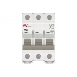Выключатель автоматический модульный 3п C 50А 10кА AV-10 AVERES EKF mcb10-3-50C-av