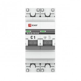 Выключатель автоматический модульный 2п C 1А 4.5кА ВА 47-63 PROxima EKF mcb4763-2-01C-pro