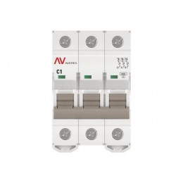 Выключатель автоматический модульный 3п C 1А 6кА AV-6 AVERES EKF mcb6-3-01C-av