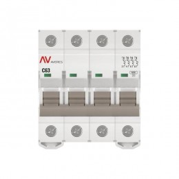 Выключатель автоматический модульный 4п C 63А 6кА AV-6 AVERES EKF mcb6-4-63C-av