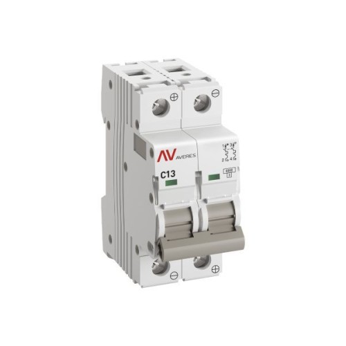 Выключатель автоматический модульный 2п C 13А 6кА AV-6 AVERES EKF mcb6-DC-2-13C-av