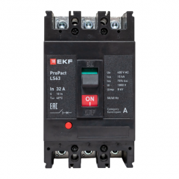 Выключатель автоматический 3п 32А 15кА LS63 ProPact EKF mccb-63-15-3-32-ls
