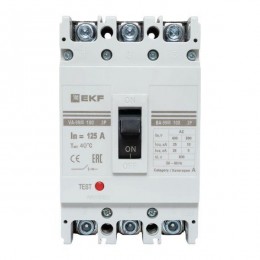 Выключатель автоматический 3п 100/125А 35кА ВА-99М PROxima EKF mccb99-100-125m