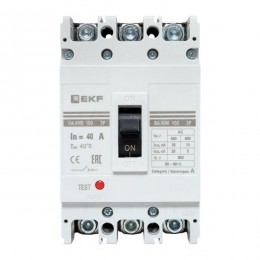 Выключатель автоматический 3п 100/40А 35кА ВА-99М PROxima EKF mccb99-100-40m