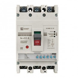 Выключатель автоматический 3п 100/63А 50кА ВА-99М PROxima электр. расцеп. EKF mccb99-100-63me