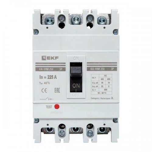 Выключатель автоматический 3п 250/225А 35кА ВА-99М PROxima EKF mccb99-250-225m