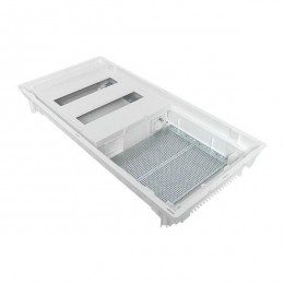 Щит комбинированный встраив. Nova 2 DIN-рейки + 2 монтаж. платы 4 габарит IP41 с метал. перфорированной дверью EKF nv-cb-pmd-2+2