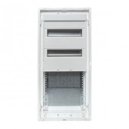 Щит комбинированный встраив. Nova 2 DIN-рейки + 2 монтаж. платы 4 габарит IP41 с метал. перфорированной дверью EKF nv-cb-pmd-2+2