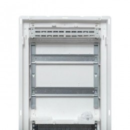 Щит комбинированный встраив. Nova 2 DIN-рейки + 2 монтаж. платы 4 габарит IP41 с метал. перфорированной дверью EKF nv-cb-pmd-2+2