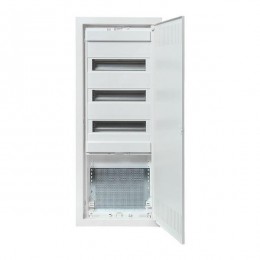 Щит комбинированный встраив. Nova 3 DIN-рейки + 1 монтаж. плата 5 габарит IP41 с метал. перфорированной дверью EKF Proxima nv-cb-pmd-3+1