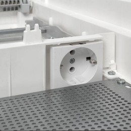 Основание комбинированного щита Nova 3 DIN-рейки + 1 монтаж. плата 5 габарит IP41 PROxima EKF nv-cbase-3+1