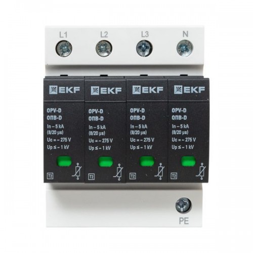 Ограничитель перенапряжения имп. ОПВ-D4 EKF opv-d4