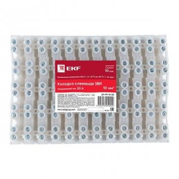 Колодка клеммная 16кв.мм 30А полиэтилен PROxima EKF plc-KK-16-30