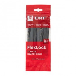 Хомут P6.6 2.5х120 FlexLock стандартный черн. (уп.100шт) PROxima EKF plc-fl-ctsb-2.5x120