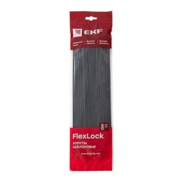 Хомут P6.6 3.6х370 FlexLock стандартный черн. (уп.100шт) PROxima EKF plc-fl-ctsb-3.6x370