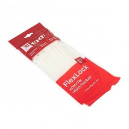 Хомут P6.6 4.6х160 FlexLock стандартный бел. (уп.100шт) PROxima EKF plc-fl-ctsw-4.6x160