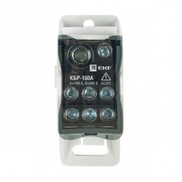 Блок распределительный КРОСС крепеж на панель и DIN КБР-160А EKF plc-kbr160