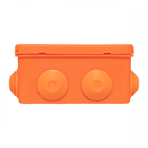 Коробка огнестойкая E45 100х100х50мм IP55 с клеммниками 4 полюса 0.5-4кв.мм HF EKF plc-kmfr-100-404