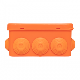 Коробка огнестойкая E45 100х100х50мм IP55 с клеммниками 4 полюса 0.5-4кв.мм HF EKF plc-kmfr-100-404