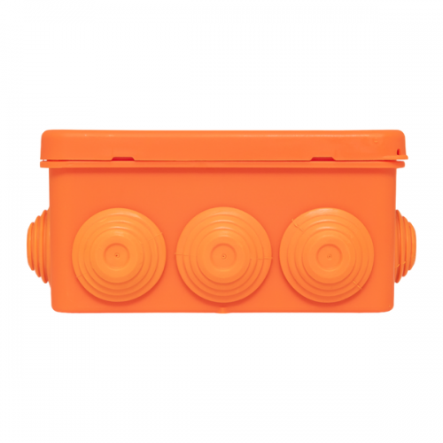 Коробка огнестойкая E45 100х100х50мм IP55 с клеммниками 4 полюса 0.5-4кв.мм HF EKF plc-kmfr-100-404