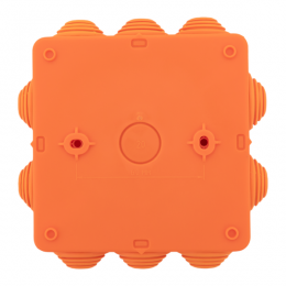 Коробка огнестойкая E45 100х100х50мм IP55 с клеммниками 4 полюса 0.5-4кв.мм HF EKF plc-kmfr-100-404