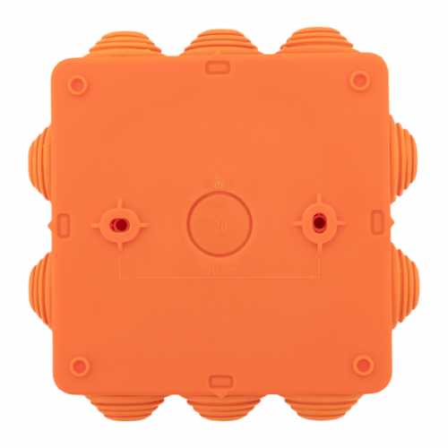 Коробка огнестойкая E45 100х100х50мм IP55 с клеммниками 4 полюса 0.5-4кв.мм HF EKF plc-kmfr-100-404