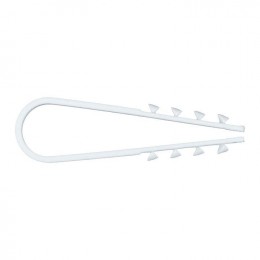 Дюбель-хомут d11-18мм для круглого кабеля бел. (уп.50шт) PROxima EKF plc-ncs50-11x18w