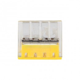 Клемма строительно-монтажная СМК 2273-244 4-проводная 0.5-2.5кв.мм с пастой (блист.5шт) PROxima EKF plc-smk-2273-244b