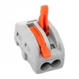 Клемма строительно-монтажная СМК 222-412 2-проводная 0.08-2.5кв.мм с рычагом (уп.100шт) PROxima EKF plc-smk-412