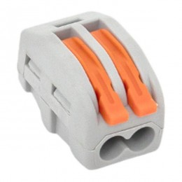 Клемма строительно-монтажная СМК 222-412 2-проводная 0.08-2.5кв.мм с рычагом (уп.100шт) PROxima EKF plc-smk-412