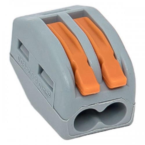 Клемма строительно-монтажная СМК 222-412 с рычагом 2 отверстия (блист.20шт) PROxima EKF plc-smk-412b-20