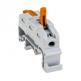 Клемма строительно-монтажная СМК проходная 222-421 1п 0.08-4кв.мм на DIN-рейку (уп.25шт) PROxima EKF plc-smk-421-din