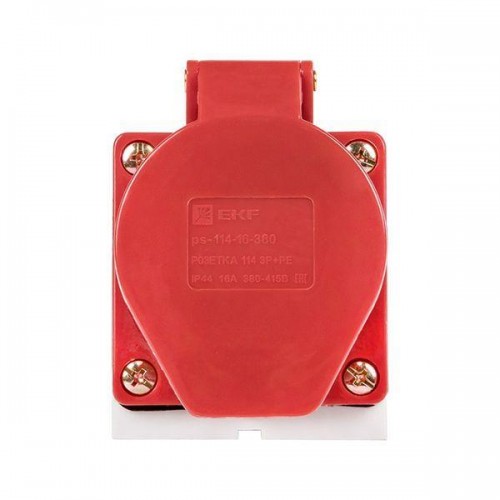 Розетка наружн. уст. 16А 3P+PE IP44 (114) EKF ps-114-16-380