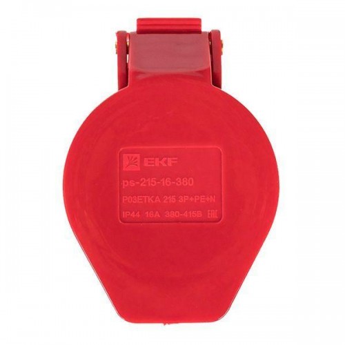 Розетка кабельная 16А 380В 3P+РЕ+N IP44 (215) EKF ps-215-16-380