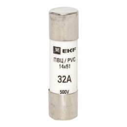 Вставка плавкая цилиндрическая ПВЦ 14х51 32А EKF pvc-14x51-32