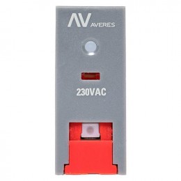 Реле промежуточное с кнопкой и мех. индикацией RPAt 22/2 8А 230В AC EKF rpat-22-2-230AC