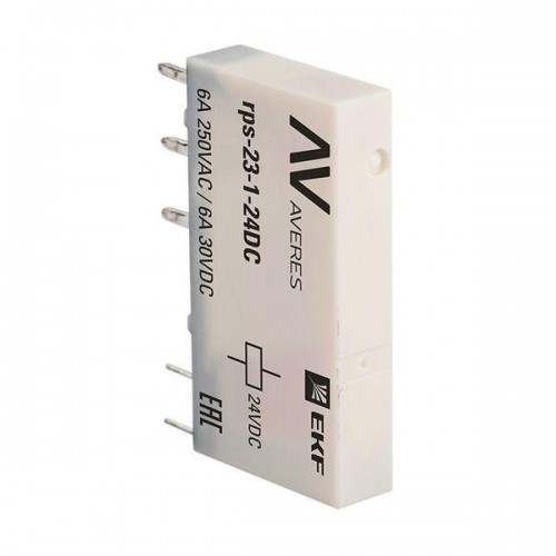 Реле промежуточное РП slim 23/1 6А 24В DC AVERES EKF rps-23-1-24DC