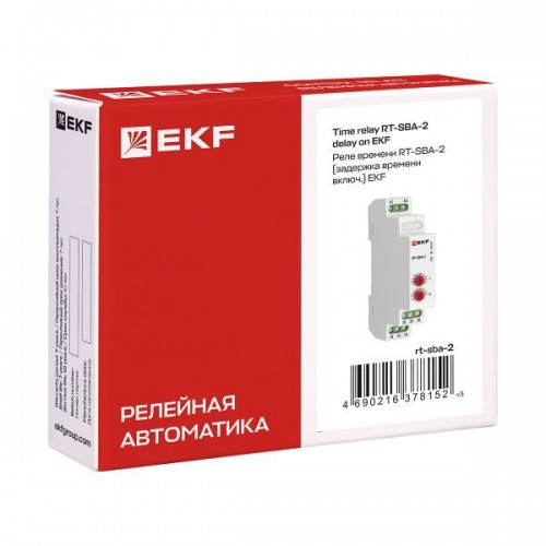 Реле времени RT-SBA-2 (задержка времени включ.) PROxima EKF rt-sba-2