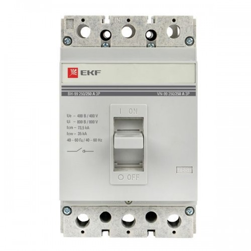 Выключатель нагрузки 3п ВН-99 250/250А EKF sl99-250-250