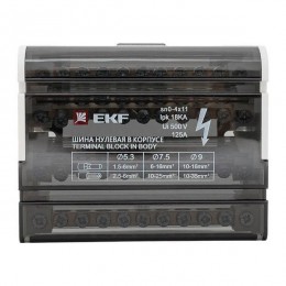 Шина нулевая в корпусе 4х11 EKF sn0-4x11