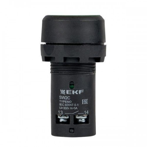 Кнопка SW2C-11 возвратная зел. NO+NC EKF sw2c-11s-g